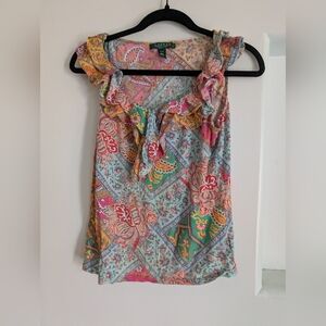 Colorful Patterned Women's Top